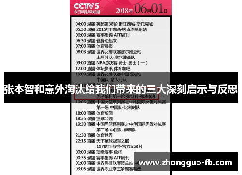 张本智和意外淘汰给我们带来的三大深刻启示与反思